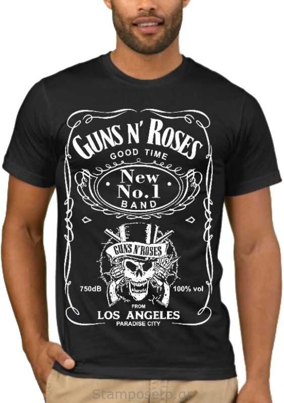 Μπλούζα με στάμπα  Guns n Roses Paradise City