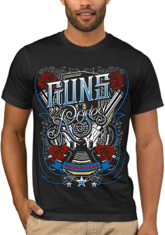 Μπλούζα με στάμπα  Guns n Roses Reckless Life