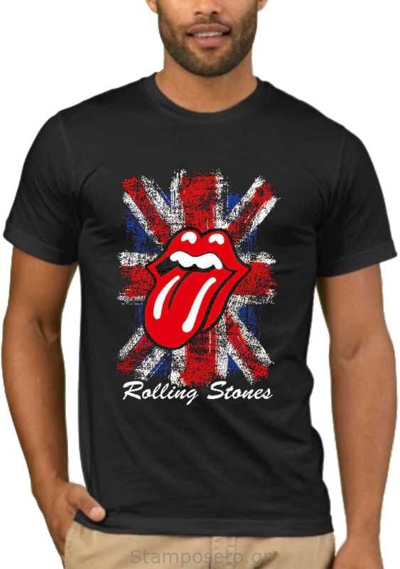 Μπλούζα με στάμπα Rolling Stones UK Flag Tongue