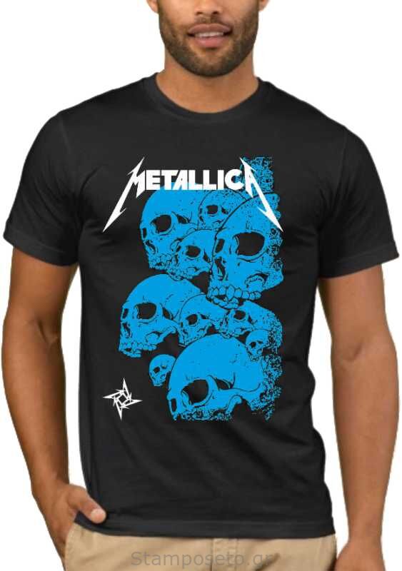 Μπλούζα με στάμπα Metallica Skulls