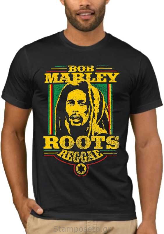 Μπλούζα με στάμπα Bob Marley Roots Reggae