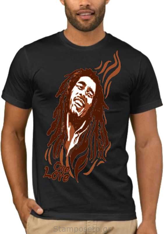 Μπλούζα με στάμπα Bob Marley One Love