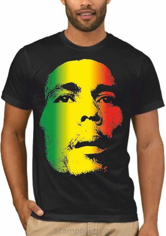 Μπλούζα με στάμπα Bob Marley Retro
