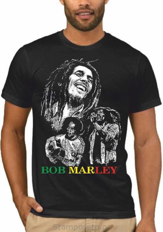 Μπλούζα με στάμπα Bob Marley Reggae Creator