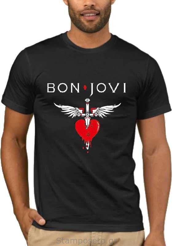 Μπλούζα με στάμπα Bon Jovi Greatest Hits