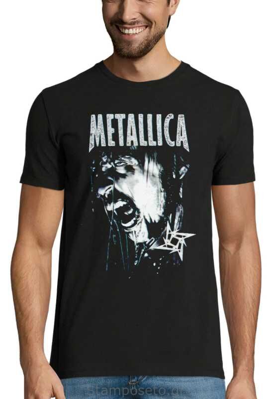 Μπλούζα με μεταξοτυπία Metallica Vintage T Shirt 90's 1999 Gods Of Metal Concert Hetfield