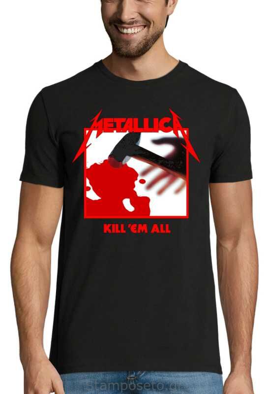 Μπλούζα με μεταξοτυπία Metallica Kill Em All Tracks