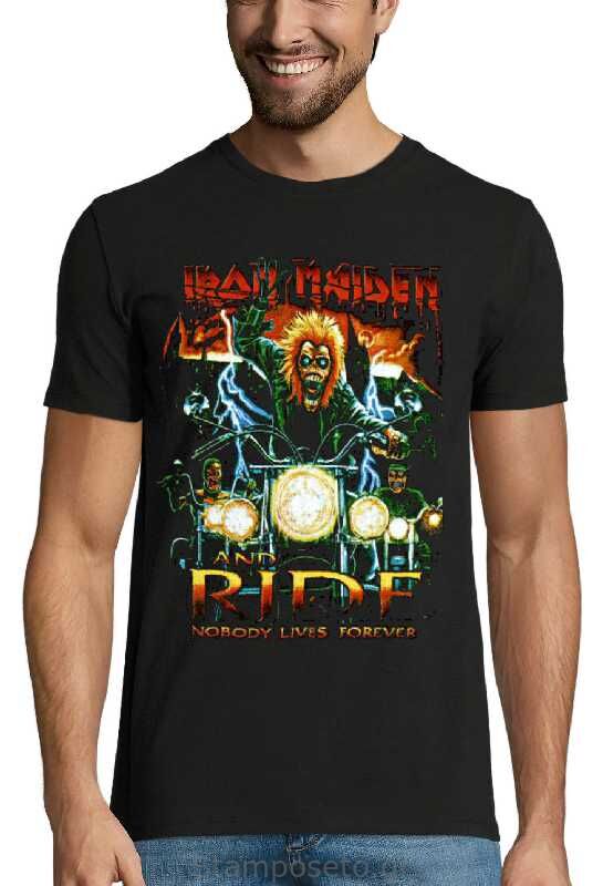 Μπλούζα με μεταξοτυπία Iron Maiden Nobody Lives Forever