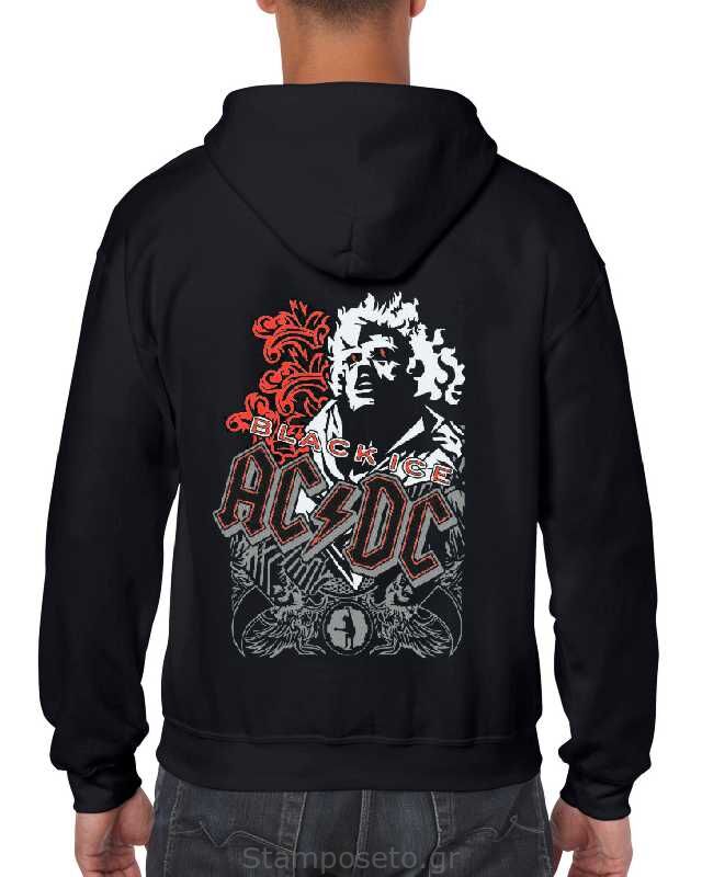 Μπλούζα με μεταξοτυπία AC/DC Black Ice