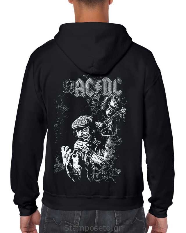 Μπλούζα με μεταξοτυπία AC/DC Angus Young, Brian Johnson
