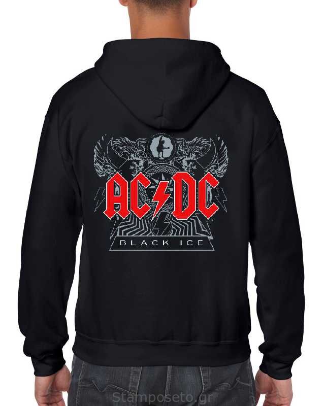 Μπλούζα με μεταξοτυπία AC/DC Black Ice