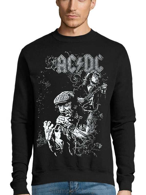 Μπλούζα με μεταξοτυπία AC/DC Angus Young, Brian Johnson