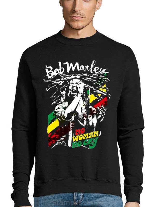 Μπλούζα με μεταξοτυπία Bob Marley No Woman No Cry