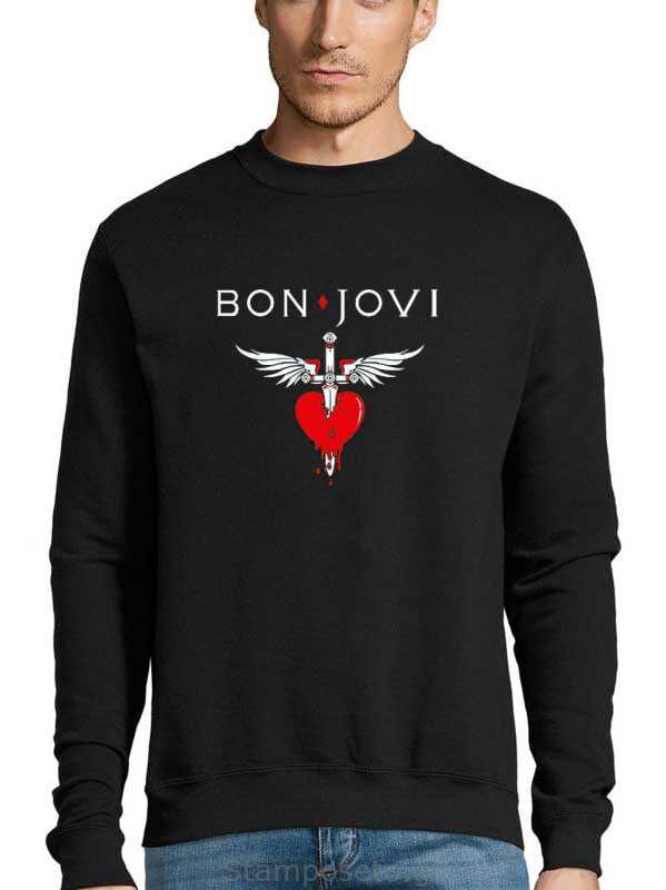 Μπλούζα με μεταξοτυπία Bon Jovi You Give Love A Bad Name