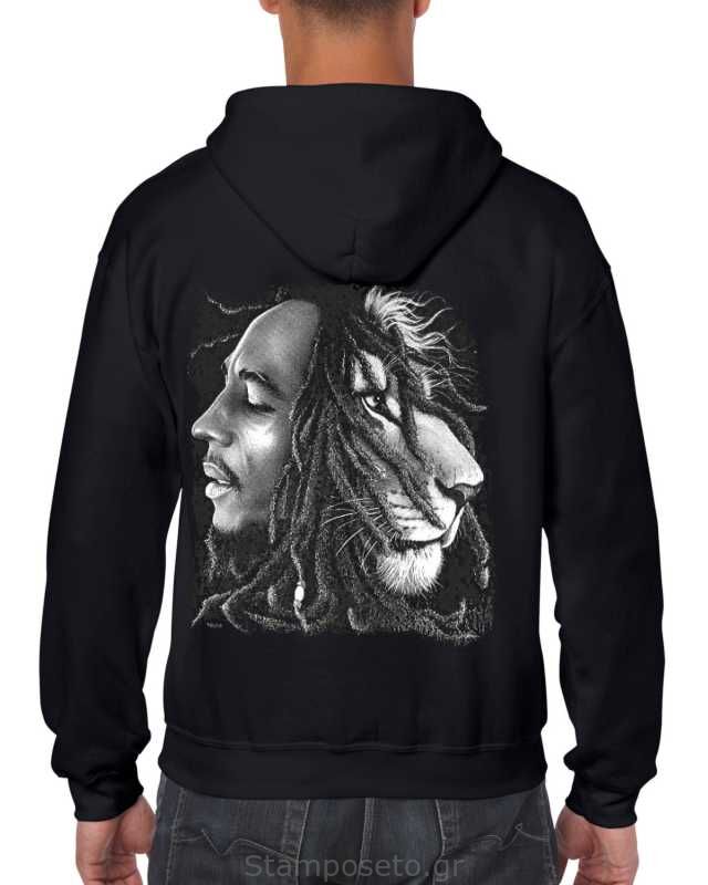 Μπλούζα με μεταξοτυπία Bob Marley Lion Rasta