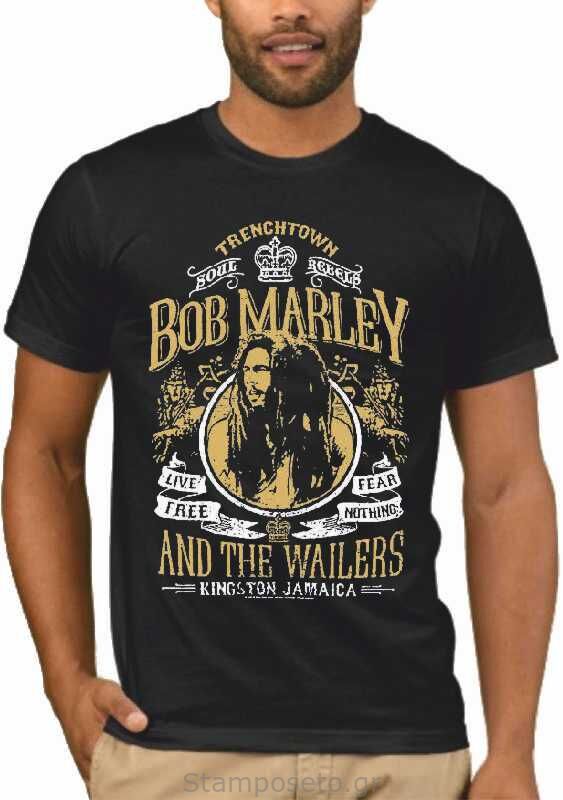 Μπλούζα με μεταξοτυπία  Bob Marley And The Wailers