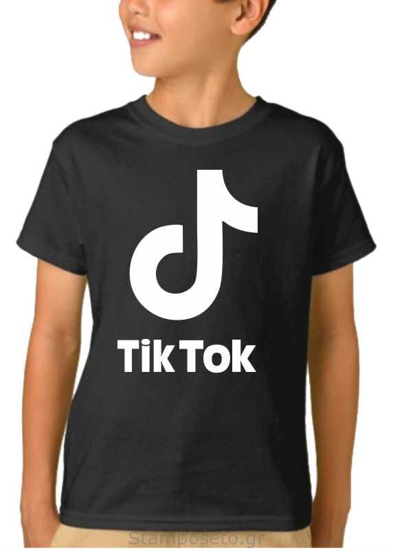 Παιδικό μπλουζάκι με στάμπα tik tok