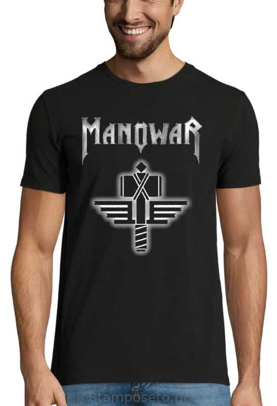 Μπλούζα με μεταξοτυπία Manowar Sign Of The Hammer