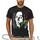 Μπλούζα με μεταξοτυπία σε μαύρο t-shirt Bob Marley Rasta Cannabis Smoke