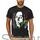 Μπλούζα με μεταξοτυπία σε μαύρο t-shirt Bob Marley Rasta Cannabis Smoke