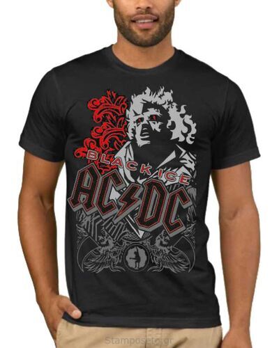 Μπλούζα με στάμπα AC/DC Black Ice