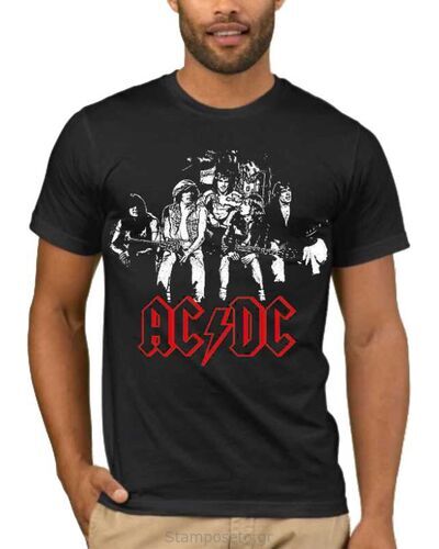 Μπλούζα με στάμπα AC/DC Original Band Members