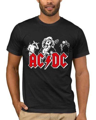Μπλούζα με στάμπα AC/DC Back In Black