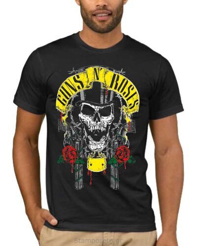 Μπλούζα με στάμπα  Guns n Roses Slash Skull Head
