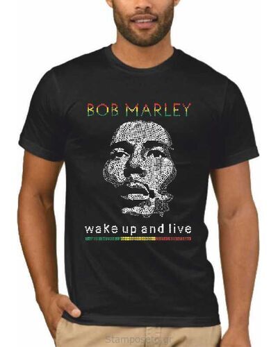 Μπλούζα με στάμπα Bob Marley 1551