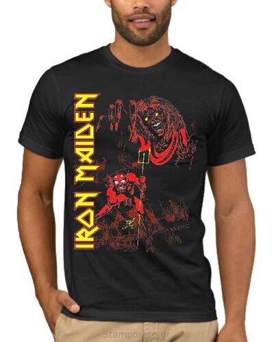 Μπλούζα με στάμπα Iron Maiden Number of the Beast