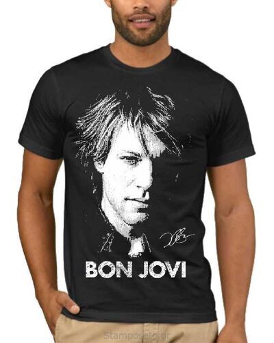 Μπλούζα με στάμπα Bon Jovi 1820