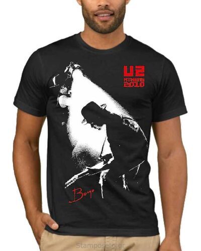 Μπλούζα με στάμπα U2 Rattle And Hum Athens 2010