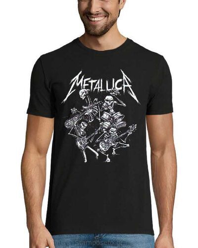Μπλούζα με μεταξοτυπία Metallica Live Wire
