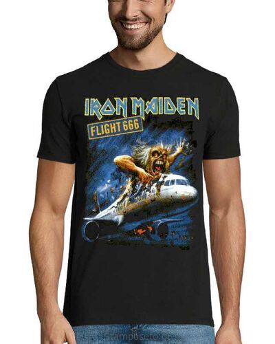 Μπλούζα με μεταξοτυπία Iron Maiden Flight 666