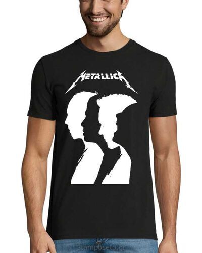 Μπλούζα με μεταξοτυπία Metallica Band Silhouette