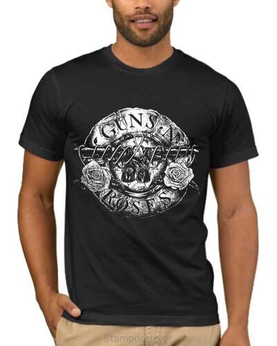 Μπλούζα με μεταξοτυπία Guns n Roses Pistols