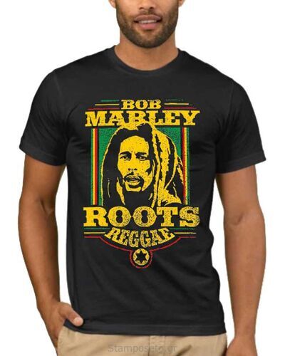 Μπλούζα με μεταξοτυπία Bob Marley Roots Reggae