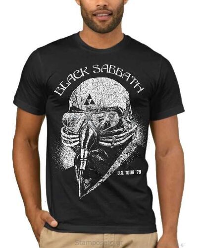 Μπλούζα με μεταξοτυπία Black Sabbath Tony stark