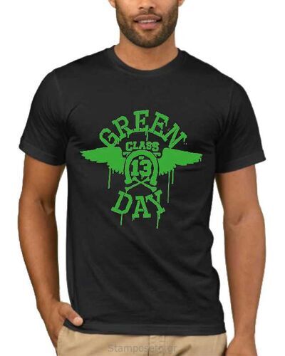 Μπλούζα με μεταξοτυπία Green Day Class 13