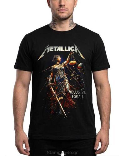 Μπλούζα με στάμπα Metallica and Justice for All