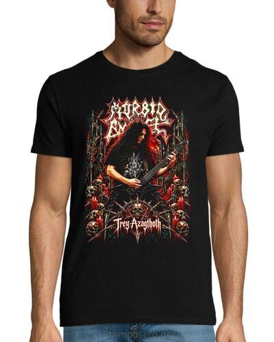 T-Shirt με στάμπα Morbid Angel Death Metal - Trey Azagthoth | Stamposeto