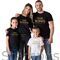 Μπλούζες για οικογένεια  με στάμπα The King His Queen Their Prince Their Princess Matching Family Shirts