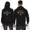 Μπλούζες φούτερ με κουκούλα Custom Her King & His Queen Couple Hoodies Matching Couple Sweatshirt Set